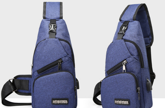 Bolsa Deportiva Crossbody con Carga USB - Mochila de Pecho para Hombre - Image 7