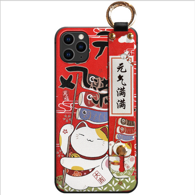Funda para Celular Gato de la Suerte con Correa y Llavero - Image 7