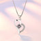 Women's Sweet Heart Shaped Heart Pendant Blanco A