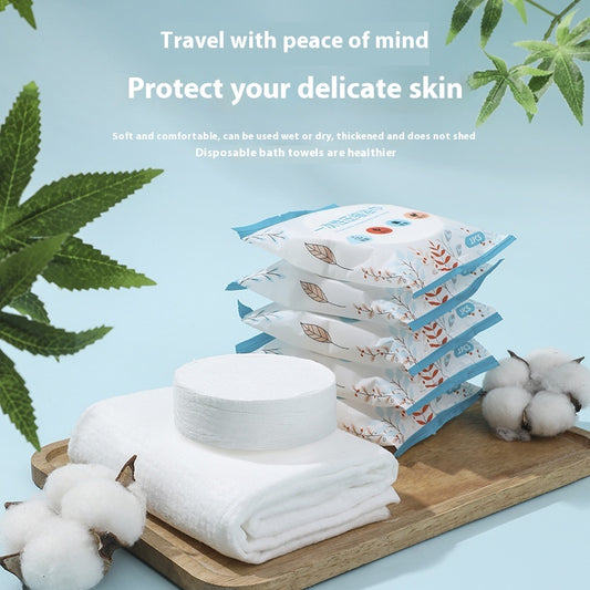 Toalla de Baño Comprimida Desechable para Viajes