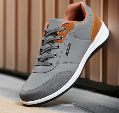 Zapatos Deportivos Casuales para Hombre - Zapatillas de Cuero Microfibra con Cordones Otoño - Image 8
