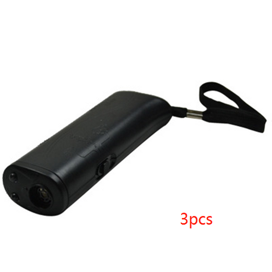 Yellow and black ultrasonic dog training devices with wrist straps, one in retail packaging. - Image 14