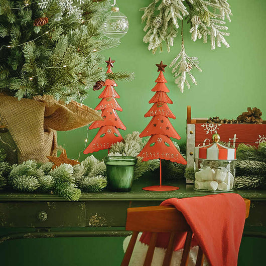 Árbol de Navidad de Metal para Ventana - Adorno Decorativo del Hogar - Image 2