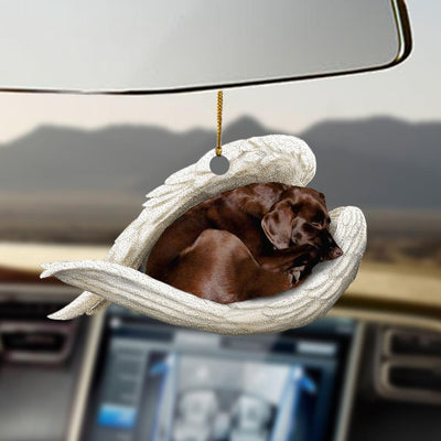 Adorno Colgante Perro Durmiente Ángel - Decoración Acrílica para Auto y Hogar - Image 4