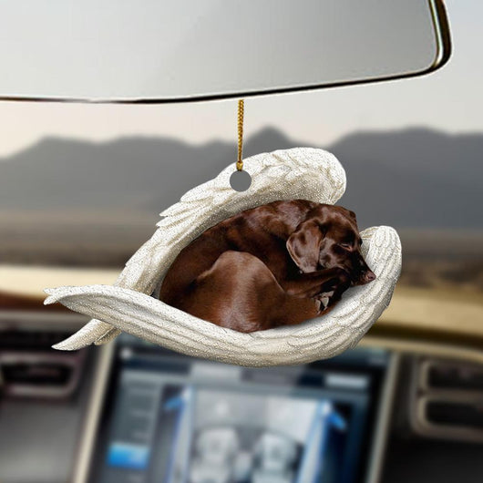 Adorno Colgante Perro Durmiente Ángel - Decoración Acrílica para Auto y Hogar - Image 4