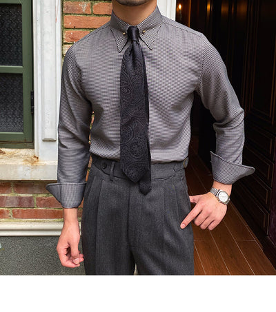 Camisa Formal Cuello Imperio Sin Planchado para Caballero - Image 18
