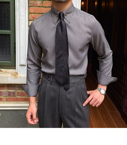Camisa Formal Cuello Imperio Sin Planchado para Caballero - Image 18