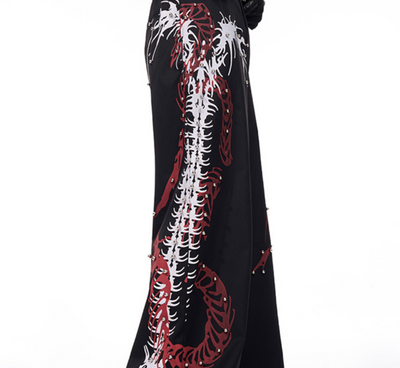 Pantalón Negro Elegante con Diseño de Espina Dorsal Remachado - Image 12