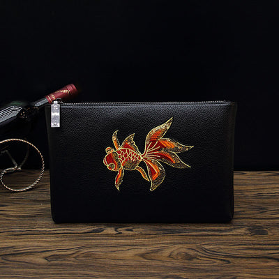 Bolsa Sobre para Hombre con Bordado de Abeja - Image 8