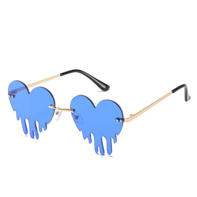 Gafas de Sol Rimless Lágrimas de Amor - Estilo Personalidad Mujer - Image 5