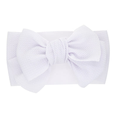 Diadema con Moño para Recién Nacido - Colores Sólidos - Image 23