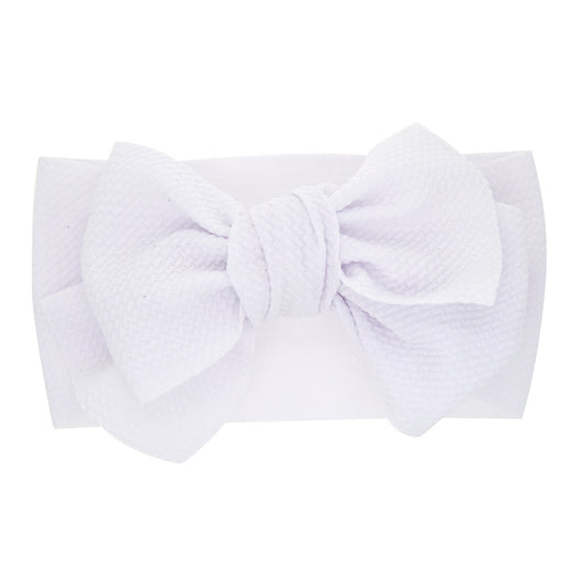 Diadema con Moño para Recién Nacido - Colores Sólidos - Image 23