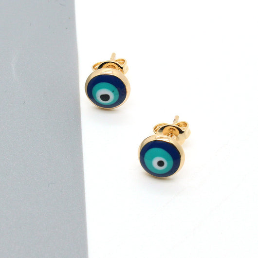 Aretes Vintage Esmaltados Redondos para Mujer - Image 6