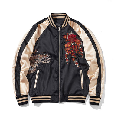 Chaqueta Beisbolera Casual para Hombre con Dragón Divino Bordado - Image 13