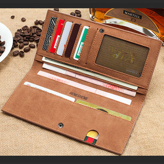 Billetera Retro Delgada Mate para Hombre - Image 4