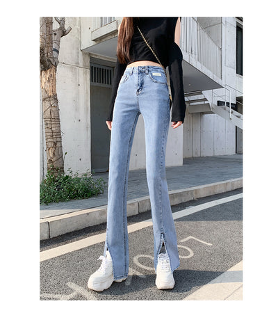 Pantalones Jeans Acampanados de Cintura Alta para Mujer - Tendencia Verano y Otoño - Image 12