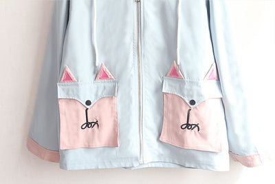 Cardigan Soft Girl Unisex con Capucha de Orejas - Image 33