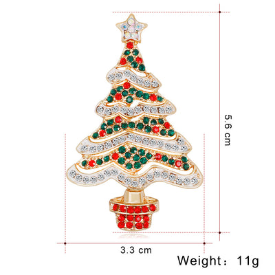 Broche de Árbol Navideño con Cristales Brillantes - Image 2