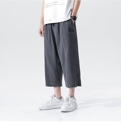Pantalones Cortos de Lino con Botones Casuales - Image 12