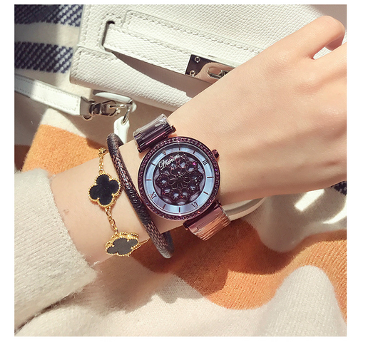 Reloj de Cuarzo para Mujer con Diamantes y Acero Inoxidable - Image 5