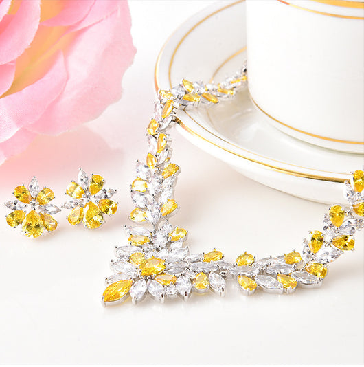 Aretes Ice Flower - Juego de Joyas Elegantes - Image 4