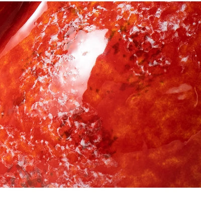 Jarrón de Cerámica Esmaltado Rojo Cocido en Horno - Image 11