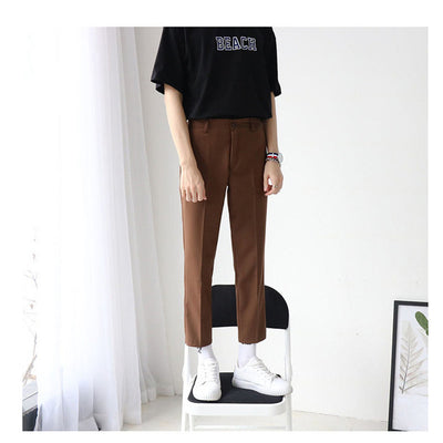 Pantalón Casual Slim Fit de Nueve Puntos Estilo Británico - Image 16