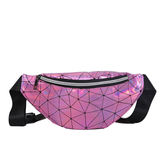 Bolsa de Cintura Coreana Holográfica con Lentejuelas - Bandolera Diagonal para Mujer - Image 8