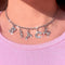 Collar Colgante con Inicial y Diamantes