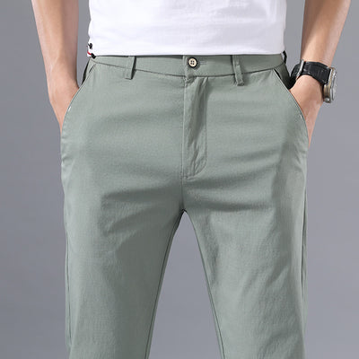 Pantalones Casuales de Hombre en Tela Ice Silk para Verano - Image 4