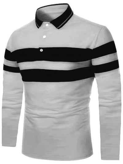 Camisa Business Casual Manga Larga con Detalles de Costura para Hombre - Image 7