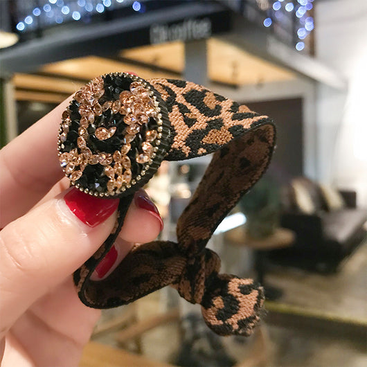Cuerda para el Cabello Estampado Leopardo - Image 3
