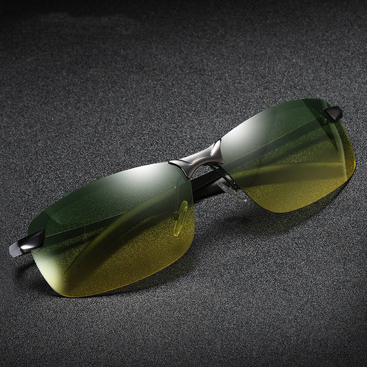 Gafas de Sol Polarizadas de Metal para Día y Noche