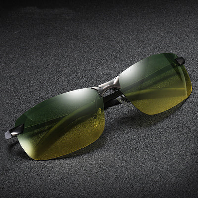 Gafas de Sol Polarizadas de Metal para Día y Noche