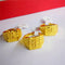 Square men's ring Yellow