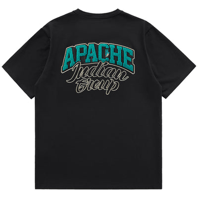 Camiseta Hombre Bordado Letras Americanas - Image 8