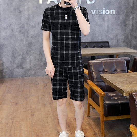 Conjunto Casual Dos Piezas: Camiseta Manga Corta y Shorts para Hombre