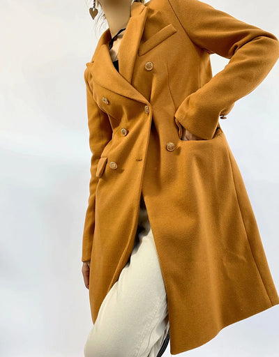 Abrigo de Lana Doble Botonadura Slim Fit Largo - Image 10
