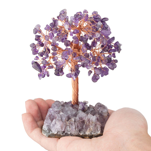 Árbol de Amatista Natural con Base de Grava - Ornamento Artesanal - Image 19