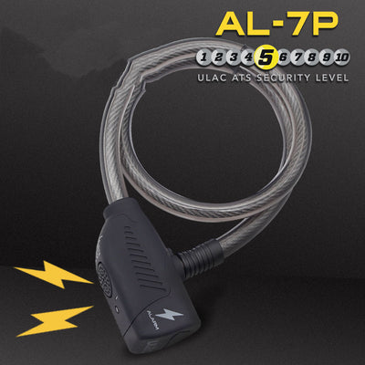 Candado de Cable con Alarma Siren para Bicicleta y Motos - Image 6
