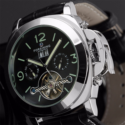 Reloj Automático Esqueleto Luminoso Doble Cara para Hombre - Image 4
