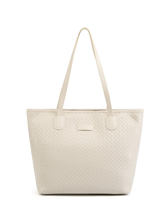 Bolsa de Cuero Genuino con Tejido - Diseño Versátil de Un Hombro para Mujer - Image 6