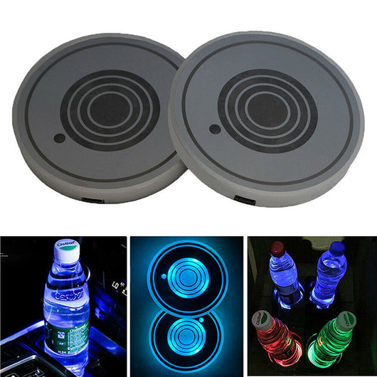 Portavasos LED para Auto con Carga USB y Base Antiderrame - Image 5