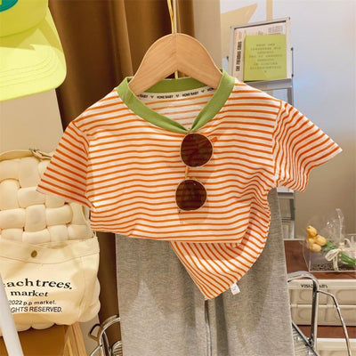 Blusa para Bebé Niña con Rayas de Contraste - Image 4