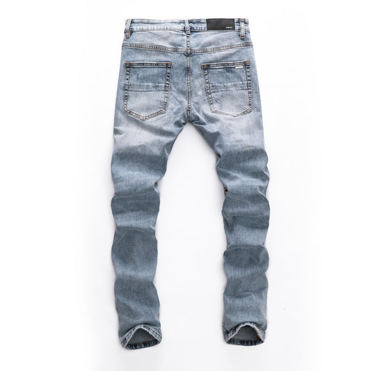 Jeans Blancos Desgastados para Hombre - Estilo Casual Moderno - Image 2