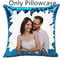 Lagoon Blue Pillow Case, White Reverse