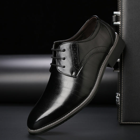 Zapatos de Cuero Británicos Talla Grande para Hombre - Image 9