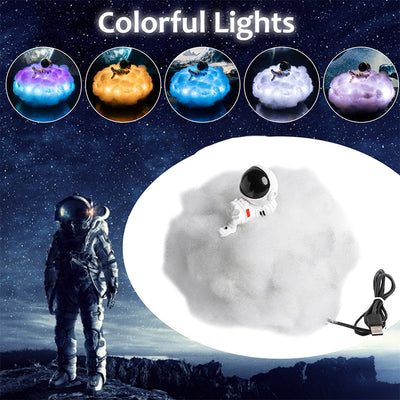 Lámpara Astronauta con Nubes LED y Efecto Arcoíris para Niños - Image 20