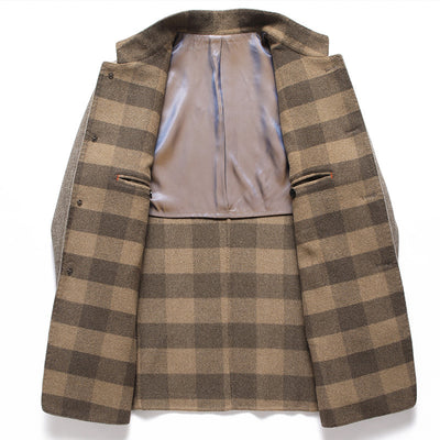 Abrigo de Lana Reversible para Hombre - Corte Medio - Image 3