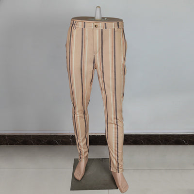Pantalones Casuales Estampados a Rayas para Hombre - Image 3